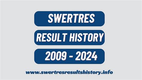 swertress result history|Swertres Result History and Summary .